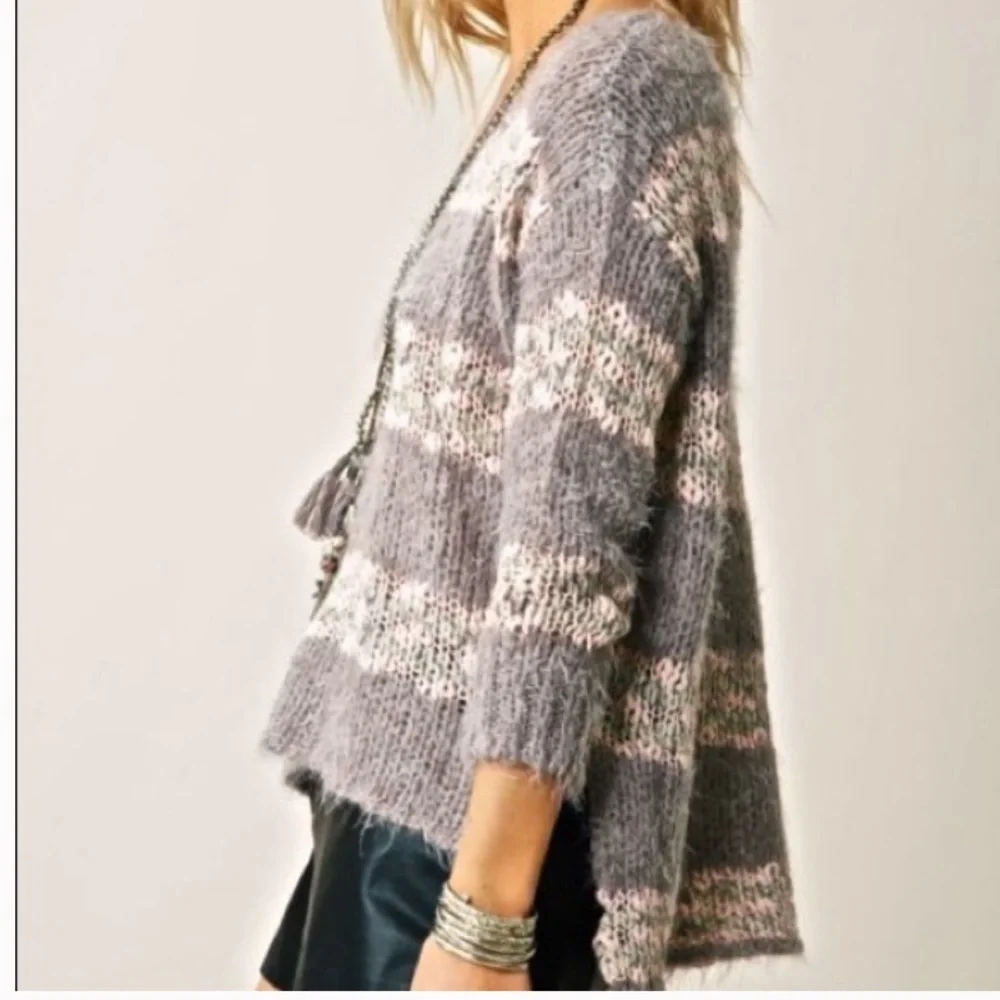 Free People Linus Stripe Pullover Sweater